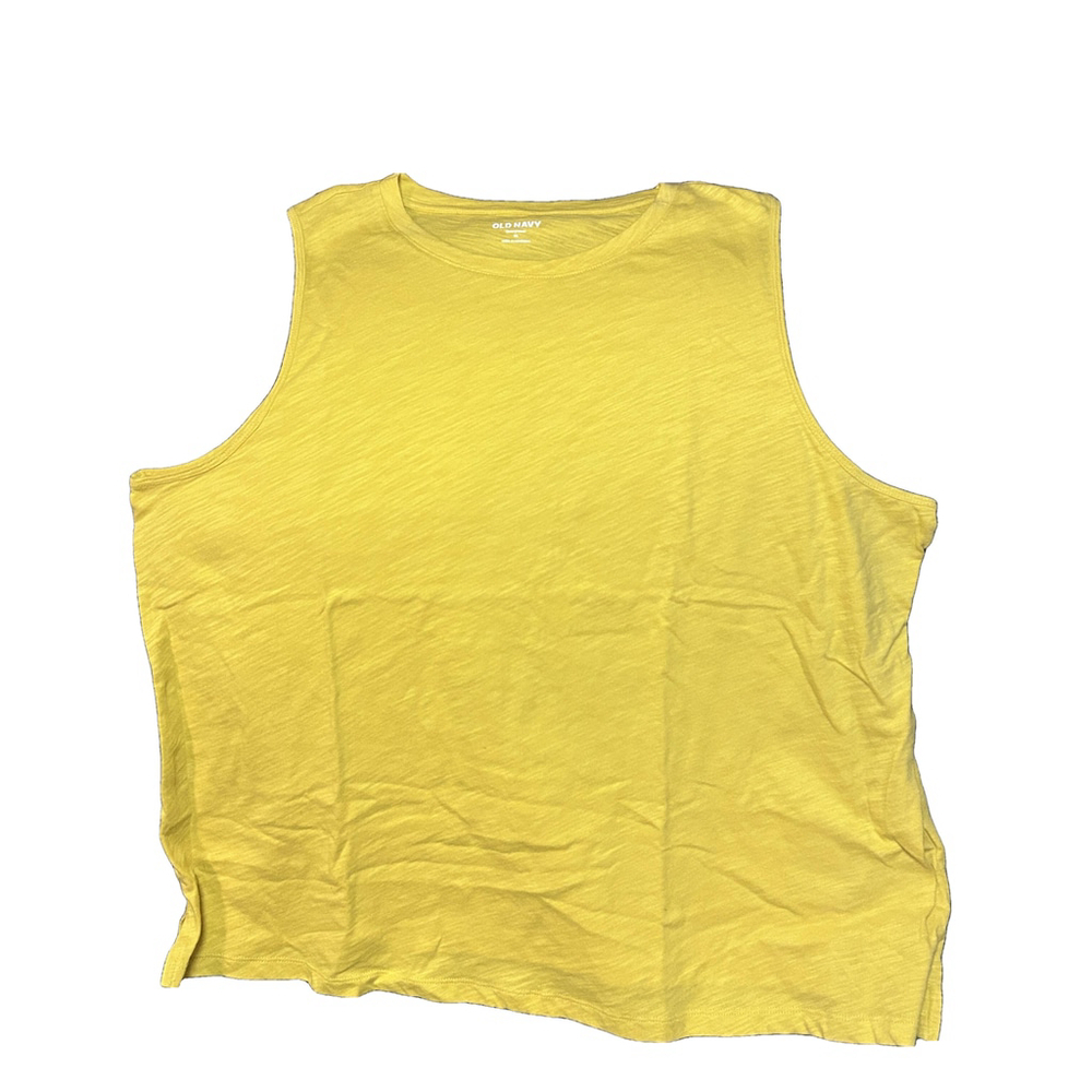 Old Navy Yellow Sleeveless Crew Neck Tank Top XL NWT - Picture 3 of 8